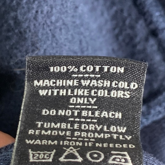 American Giant Hoodie Men Large Full Zip Navy Drawstring Heavyweight - Picture 4 of 11